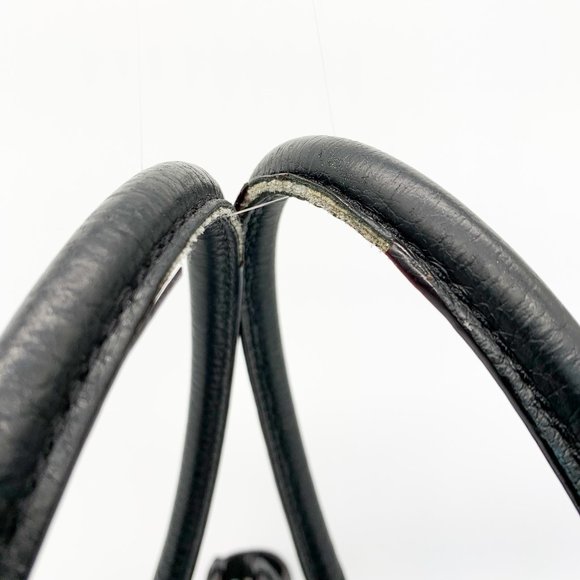 KATE SPADE Pebbled Leather Satchel Handbag Black - Picture 10 of 13